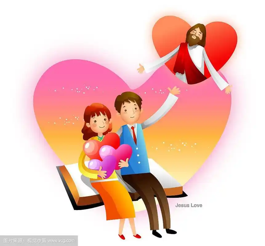 耶稣基督和基督教概念插图