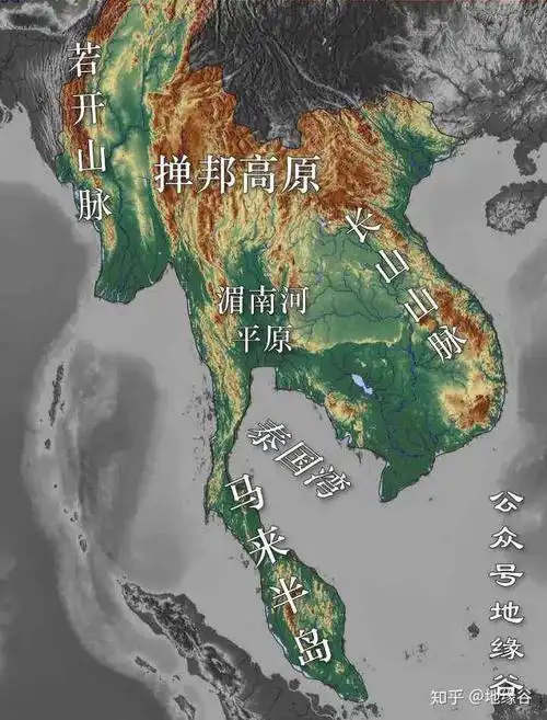 在缅甸的西部山地和东部高原间为伊洛瓦底江冲积平原,地势较低.