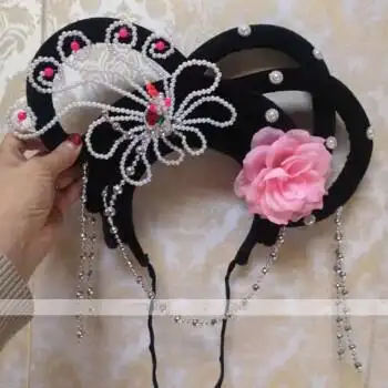 佧森滋戏剧头饰戏曲花旦头套古装七仙女头饰黄梅戏头饰嫦娥头饰嫦娥