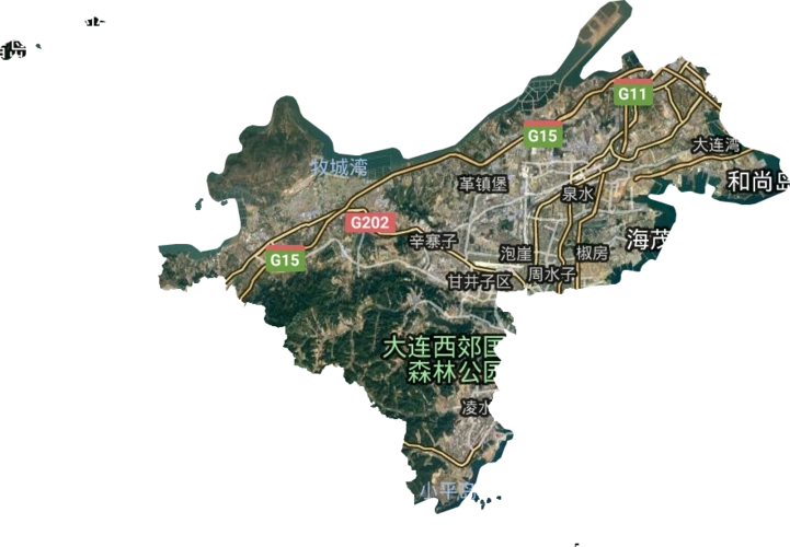 甘井子区高清卫星地图