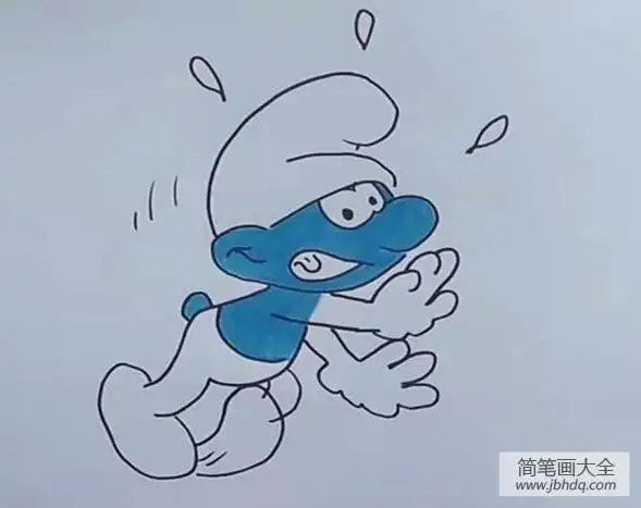 简笔画蓝精灵蓝精灵简笔画手抄报 手抄报图片大全蓝精灵简笔画怎么画