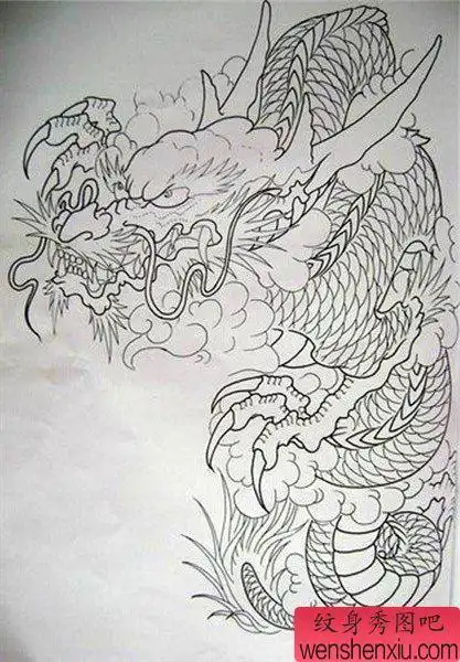 过肩龙纹身图案_过肩龙纹身图片_披肩龙纹身图案大全_第8页 - 纹身秀