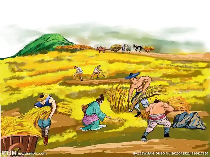 rgb40共享分举报收藏立即下载关 键 词:农耕 古代 秋收 卡通 手绘