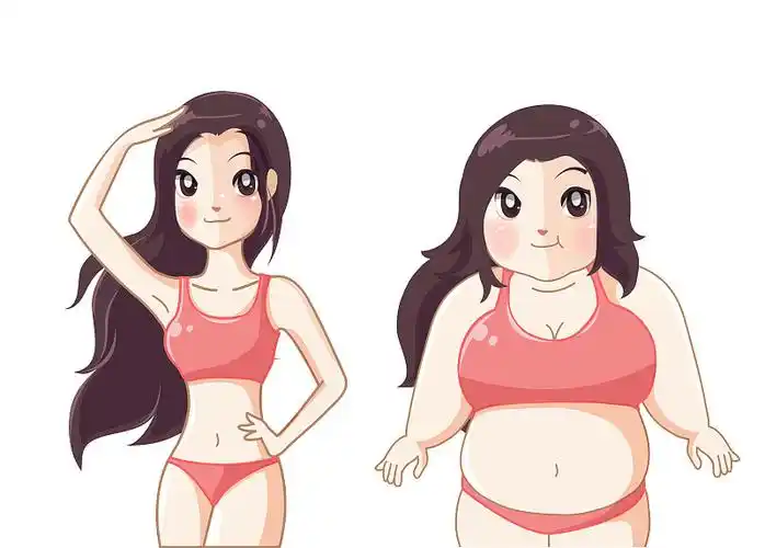 一个又胖又瘦的女人