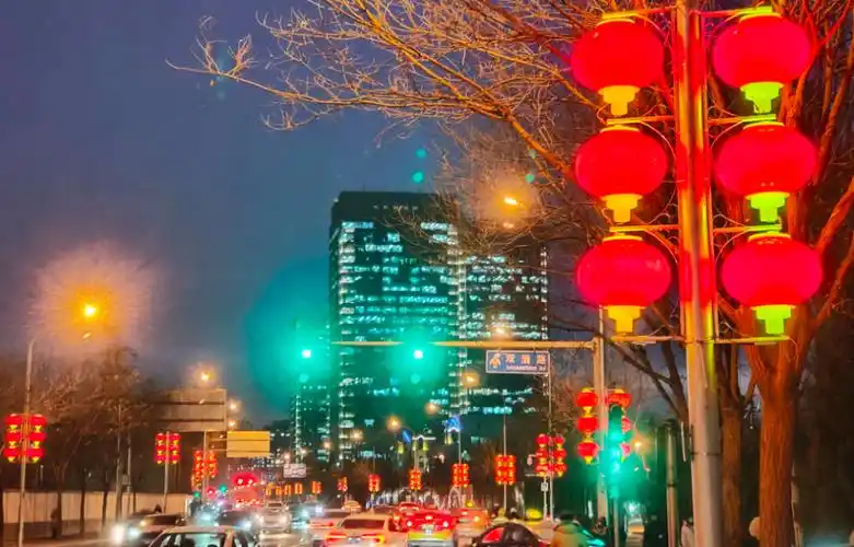 中关村大街灯光秀今夜点亮,海淀191条道路春节成灯光秀场