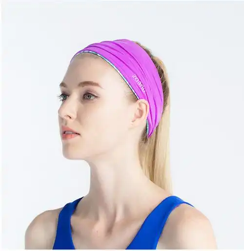 运动导汗带宽边发带女吸汗跑步护额保暖头带健身头巾止仿汗瑜伽头戴深