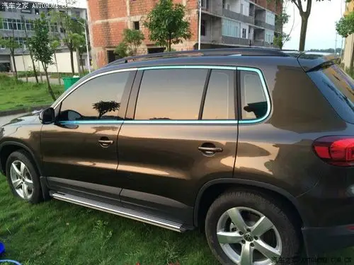 棕色途观果真是不一样!霸气测漏!