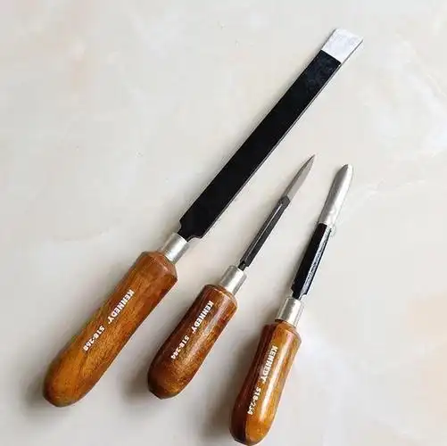 三角刮刀钳工工具大全圆头平头修边刀金属毛刺刮刀