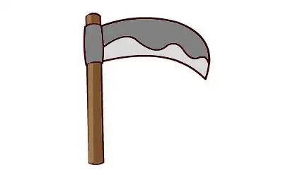 斧头镰刀简笔画立体