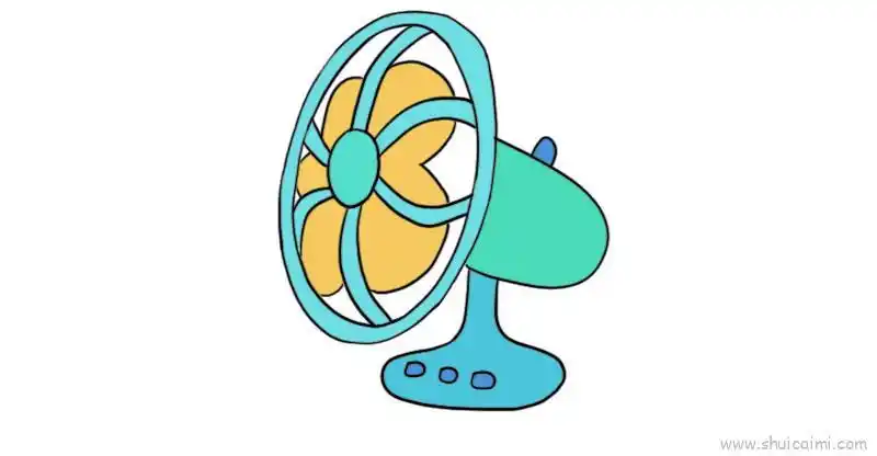 风扇儿童画怎么画 风扇简笔画图片