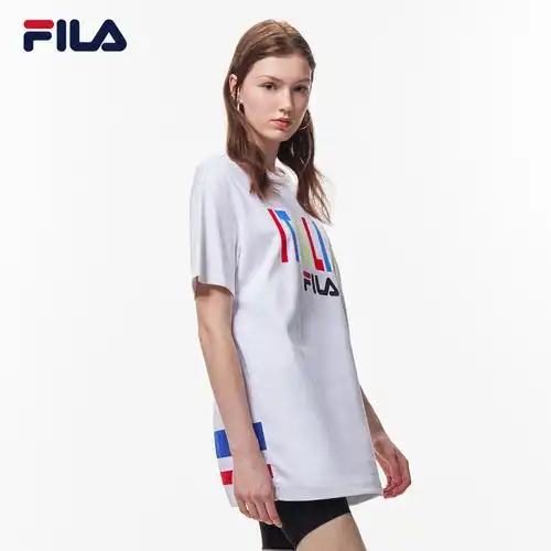 fila斐乐官方女士短袖2021夏季新款宽松休闲运动运动t恤