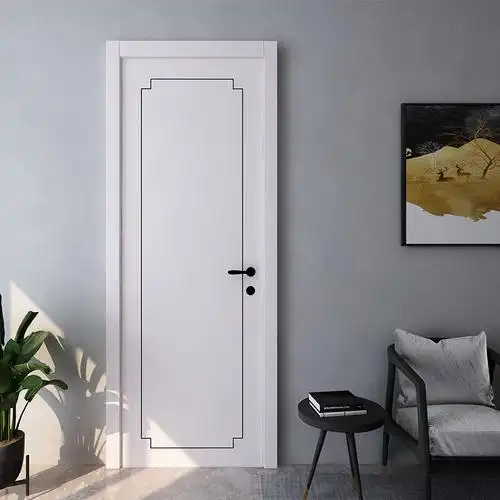 潮盛轻奢实木复合木门室内烤漆门卧室套装生态门新中式广州定制门