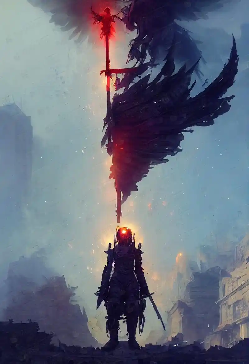 战争天使.#插画 #壁纸 #数字艺术 #图文扶持计划入口   - 抖音