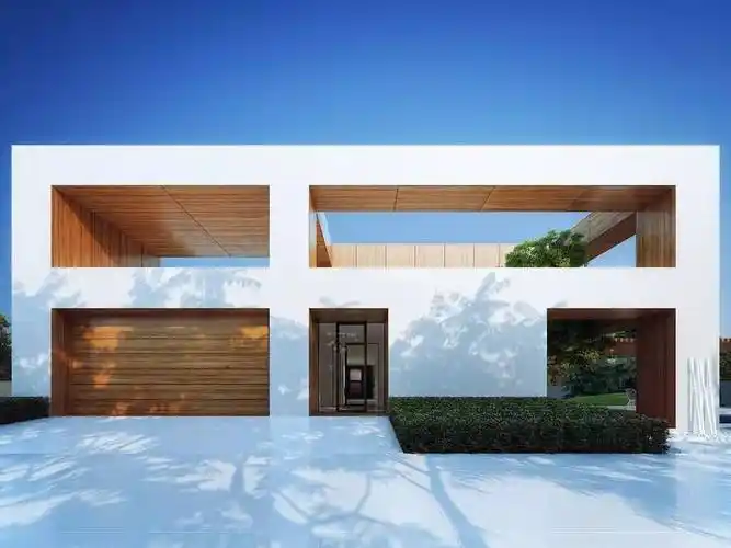 别墅外观,极简之美!