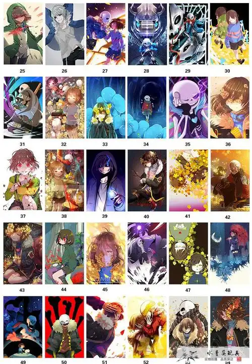 传说之下卡贴undertale周边sans骨兄弟frisk公交卡饭卡片防水贴纸