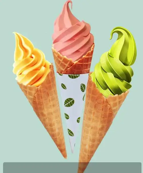 冰淇淋脆皮甜筒24度花边华夫冰激凌蛋卷中号商用商用冰淇淋