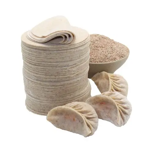 新鲜全麦饺子皮含麦麸粗粮手工水饺超薄蒸煎水饺