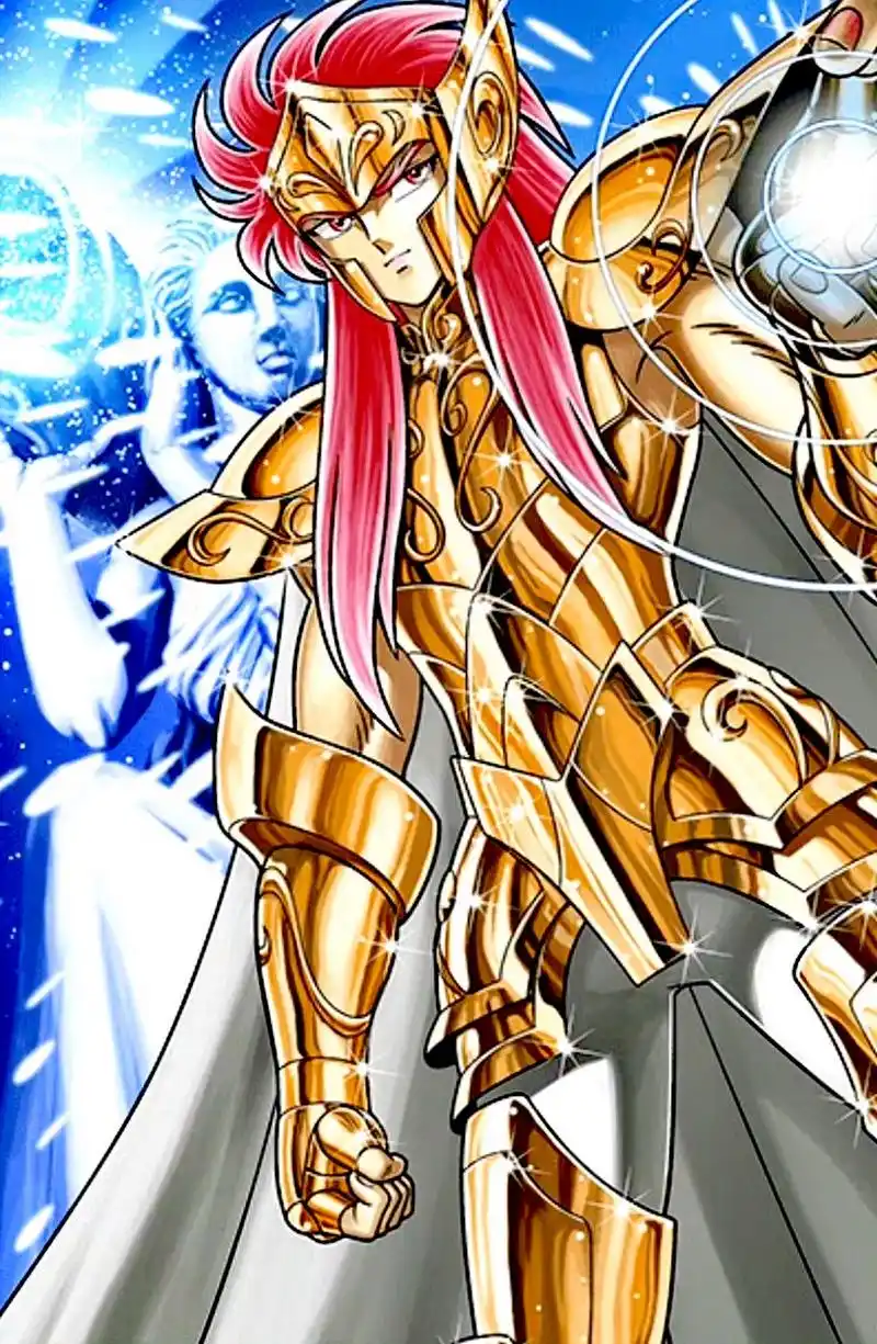 一组圣斗士星矢水瓶座黄金圣斗士卡妙的角色插画,按设定今天是他的