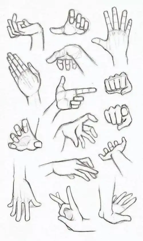 各种不同手势的简笔画图片手的画法简笔画儿童手的画法简笔画卡通手势