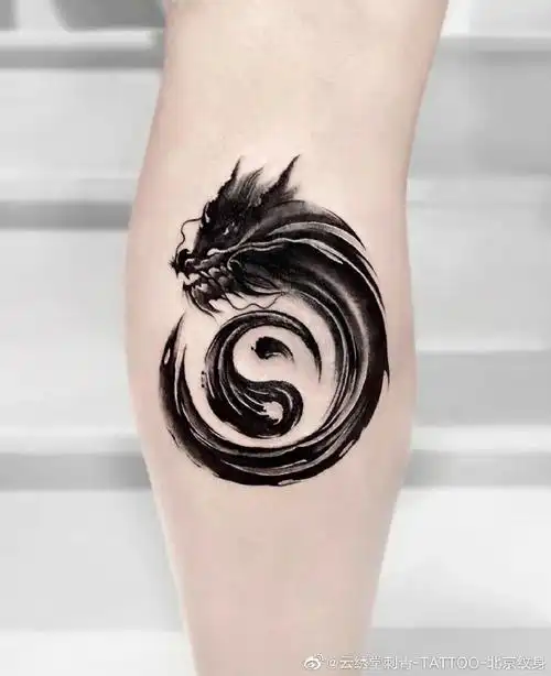 水墨纹身##中国风纹身##tattoo##中国风##纹身##北京纹身