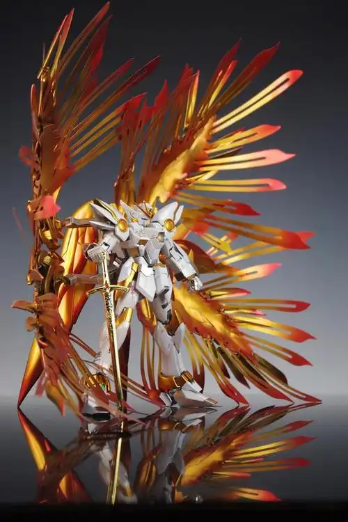 金光闪闪,1:100比例六翼炽天使撒拉弗飞翼高达模型|配色|金色|翅膀