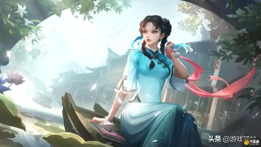 通过海报模型可以看到西施新皮肤采用了江南民国风设计,背景也是大家