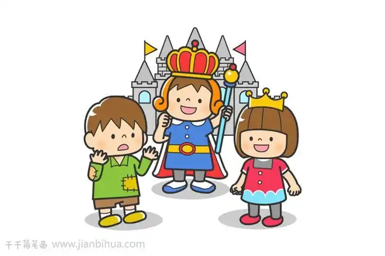 古堡大冒险简笔画