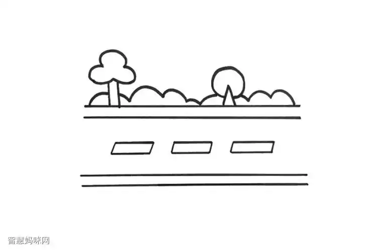 简单的马路风景怎么画