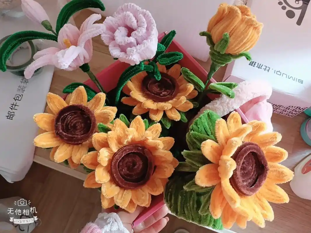 一束花的快乐手工制作,要送就送永不凋谢的花,这些花的寓意真 - 抖音