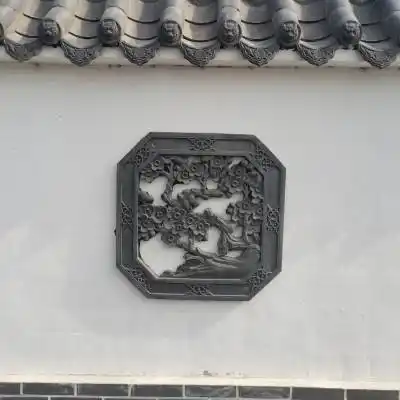 砖雕影壁扇形浮雕围墙砖雕青砖雕刻影壁墙福字河北砖雕厂