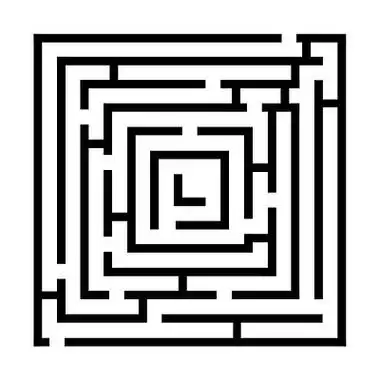 矩形迷宫游戏,迷宫拼图,在白色 backgrou 上隔离