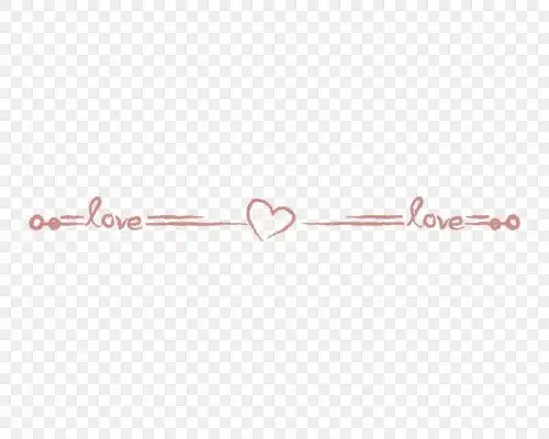 分界线矢量爱心分割线