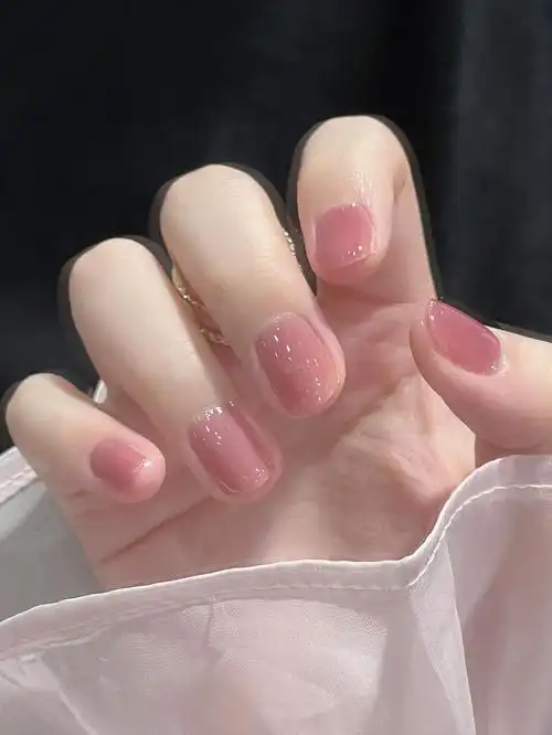 纯色美甲 我宣布 心动了 我喜欢了