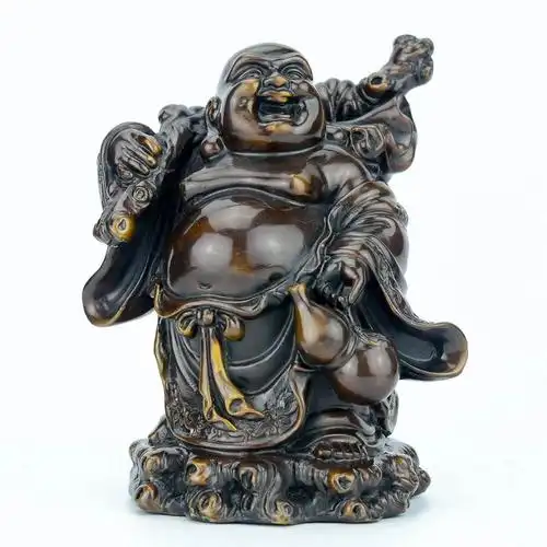 特价批发精工纯铜 笑佛弥勒佛摆设 背布袋佛 风水家居工艺品摆件