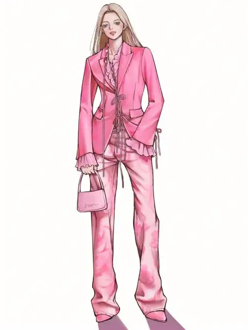 电脑时装画服装效果图