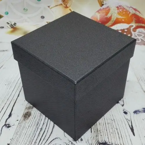 正方形套盒黑色礼品盒超大号正方体生日礼物包装盒子白色礼盒定制