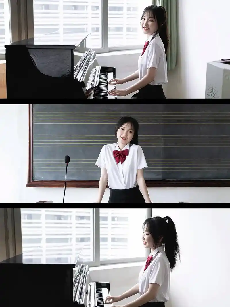 拍照姿势|音乐生毕业写真教室可以这样拍.166 黑板写字合影 - 抖音