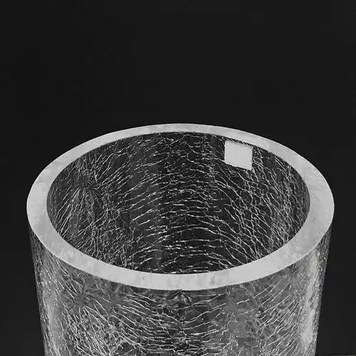 玻璃透明冰裂花瓶摆件富贵竹百合玫瑰客厅插花特大号落地