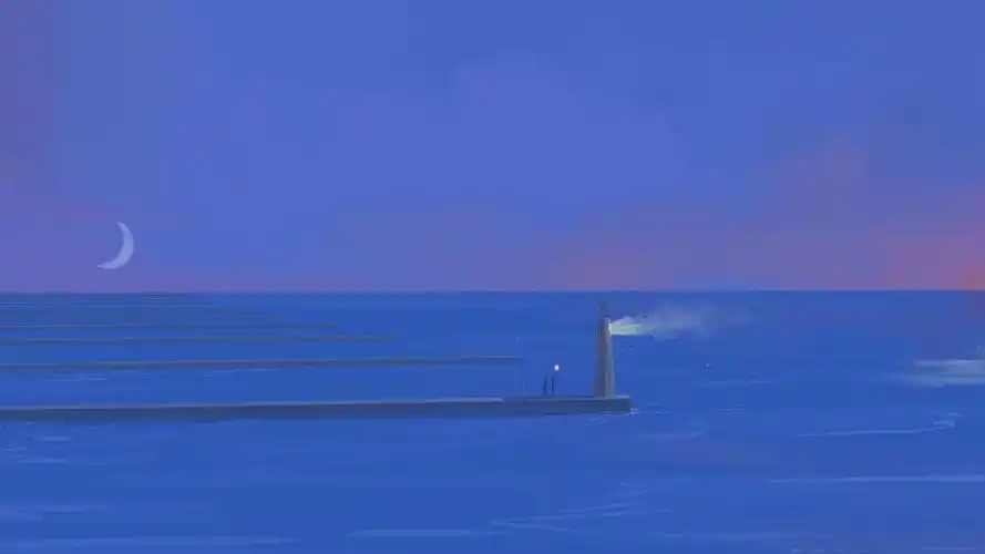 治愈系简约意境手绘插画,艺术壁纸-回车桌面