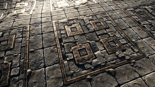 ue4 虚幻4 sculpted texture pack 地面墙面纹理法线贴图