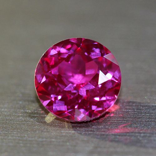 圆形红碧玺裸石戒指戒面吊坠手链未镶嵌巴西克拉转运珠糖果玫红色