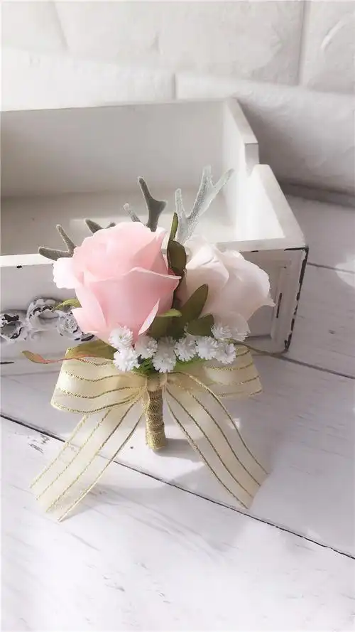 嘉宾襟花 会议年会活动开幕开业庆典婚礼贵宾花 商务d款 胸花【图片