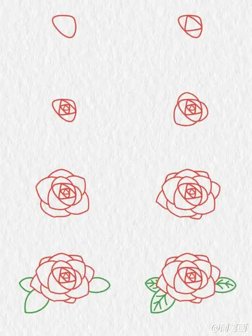 画给你觉得最可爱的人 #简笔画  #玫瑰  #备忘录手绘笔记评论查看更多