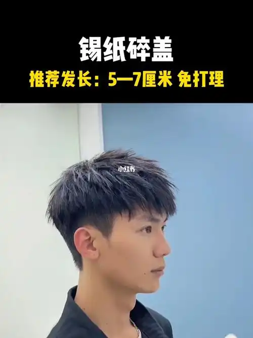 男士超爱的锡纸碎盖发型