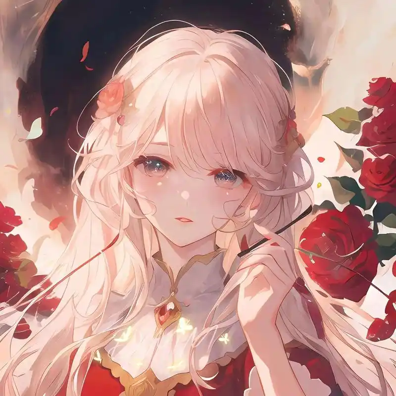 动漫女头|一看就很温柔的女生动漫头像        由无界ai生成