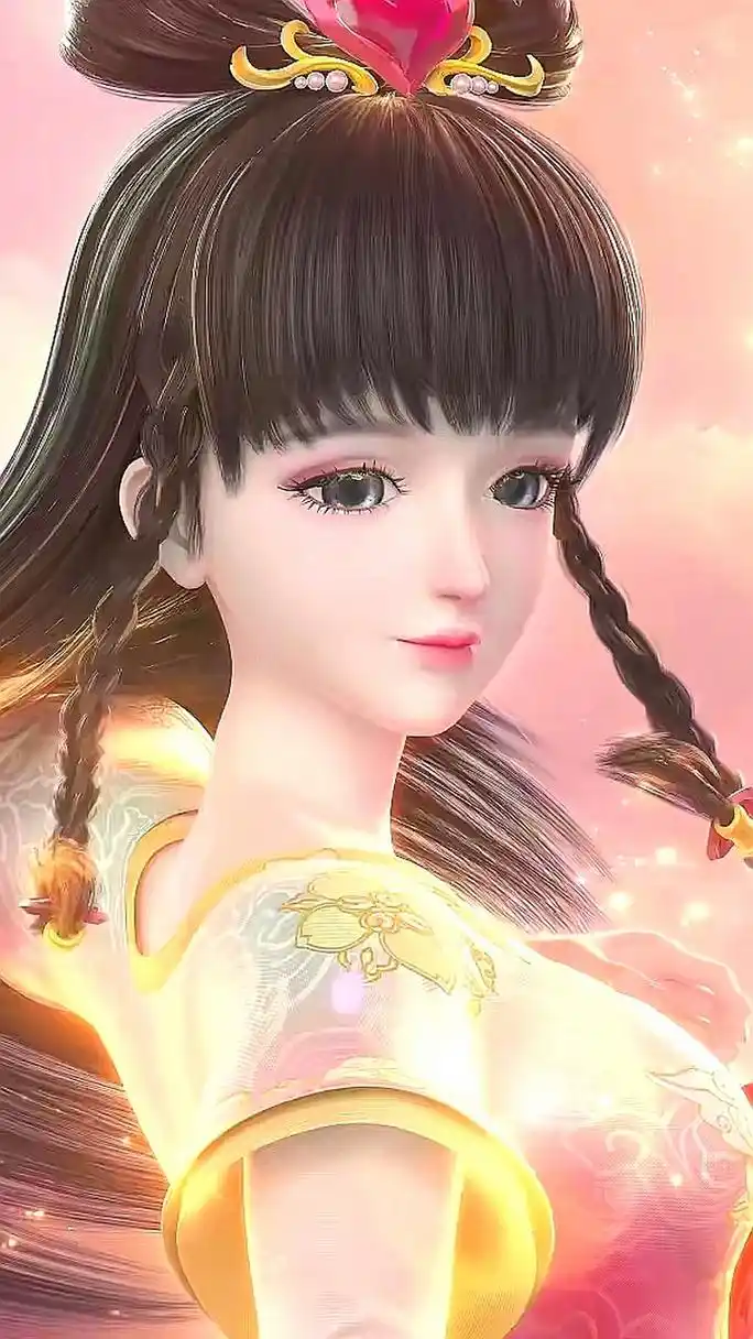 古装王默动漫手机壁纸分享,她这个造型来自叶罗丽《默水语》.