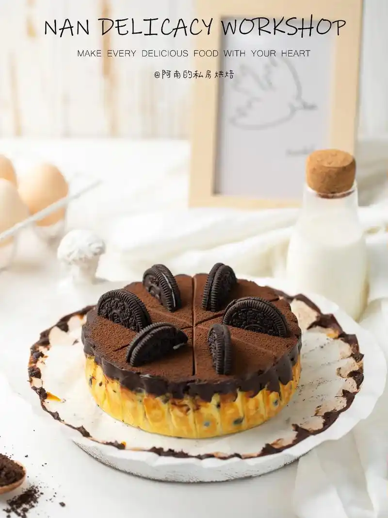 奥利奥生巧巴斯克芝士蛋糕(可做一个6寸) 奥利奥巴斯克面糊部分