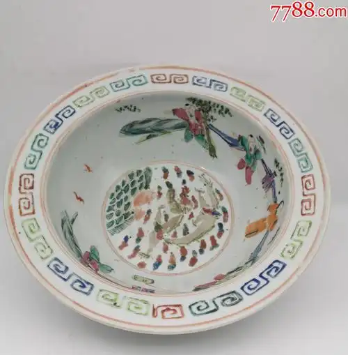 粉彩五子登科洗脸盆_价格4680元_第1张_7788收藏__收藏热线