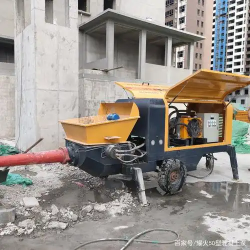 50混凝土泵车,金福50输送混泥土的地泵,邢台施工
