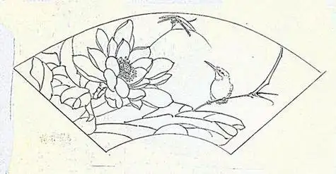 扇面儿童画简笔画 简笔画图片大全-普车都